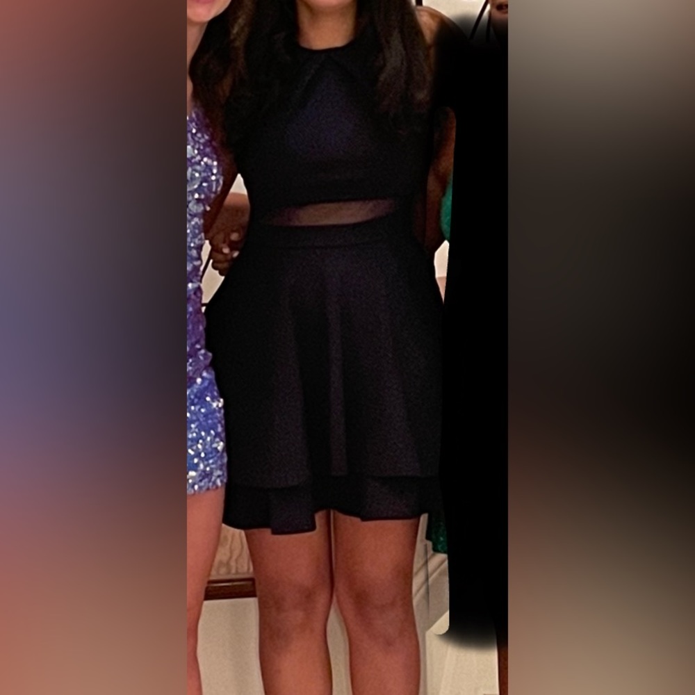 Navy blue homecoming dress